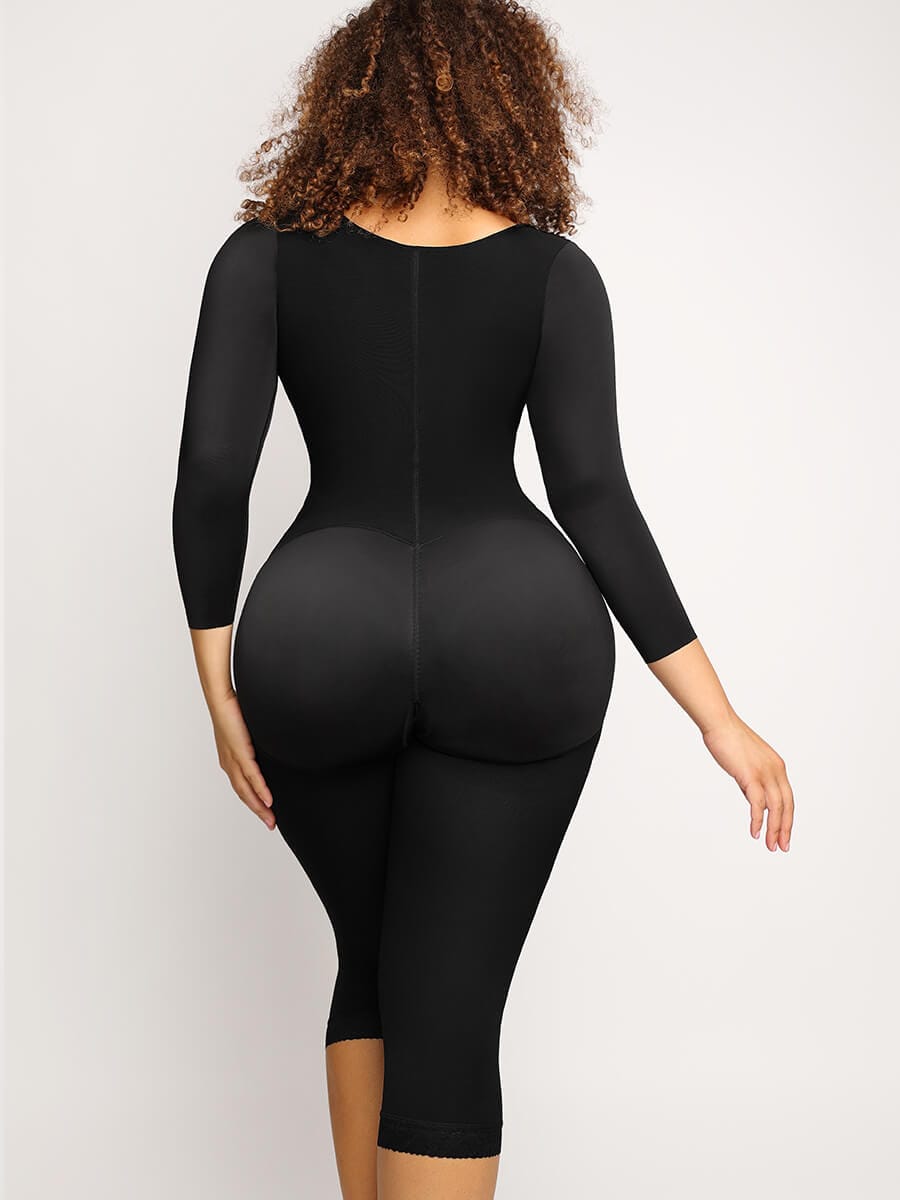 Gaine compressive remonte-fesses soutien poitrine découpe en U