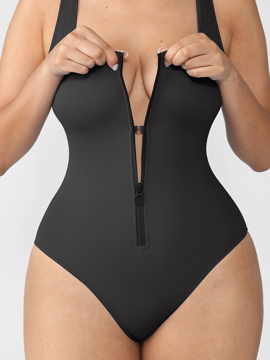 Maillot de bain gainant galbe le ventre