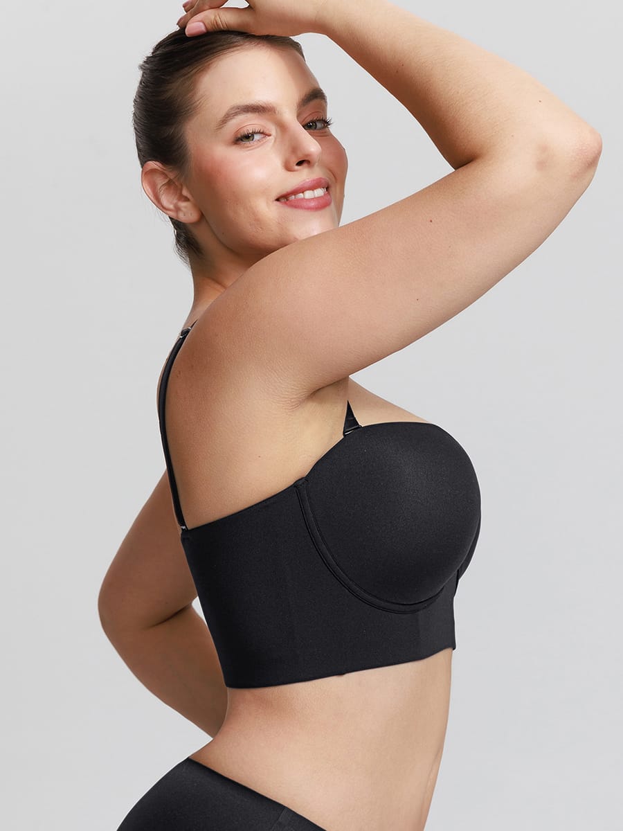 Soutien-gorge à armature demi-bonnet sans bretelles