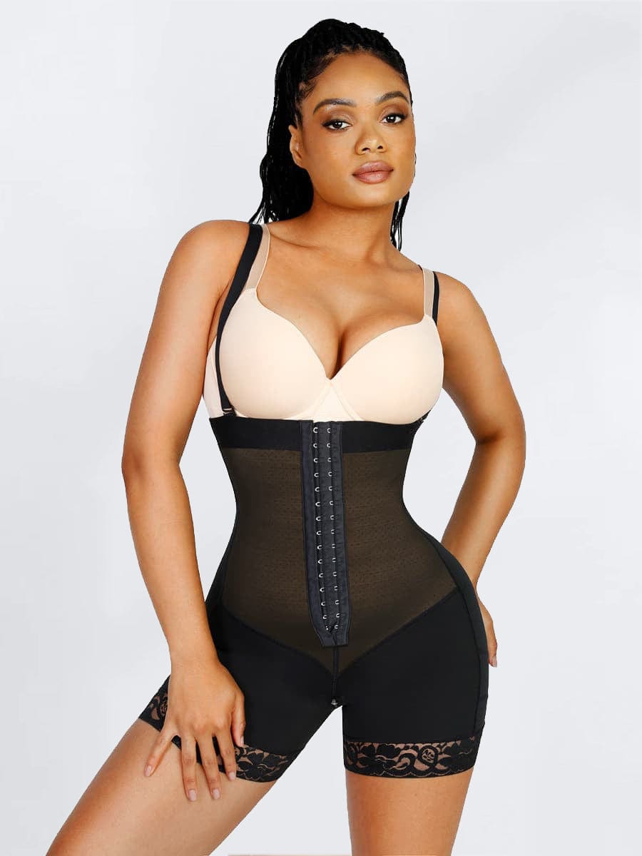 Gaine compressive remonte-fesses compression ferme dentelle