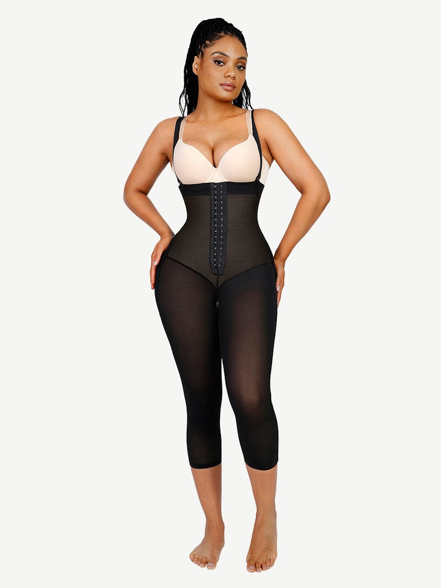 Gaine compressive galbe le ventre bretelles réglables latex