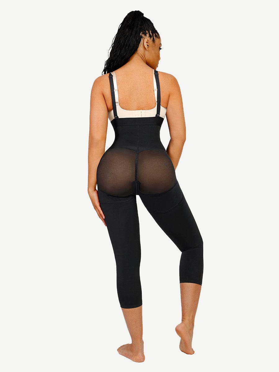 Gaine compressive galbe le ventre bretelles réglables latex