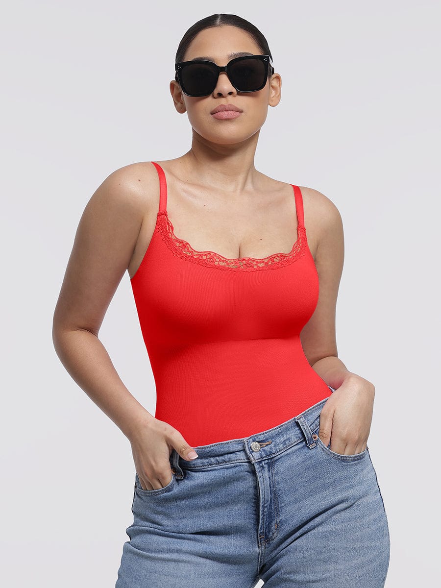 Gaine sans coutures dentelle
