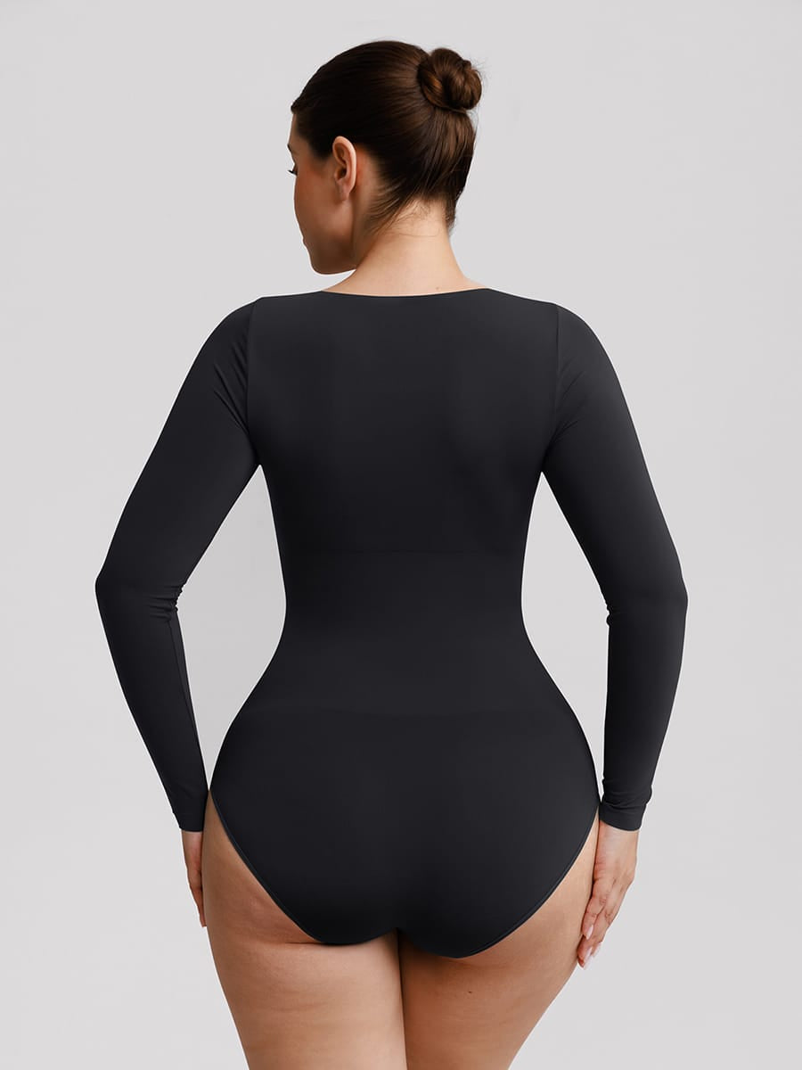 Gaine sans coutures galbe le ventre col rond
