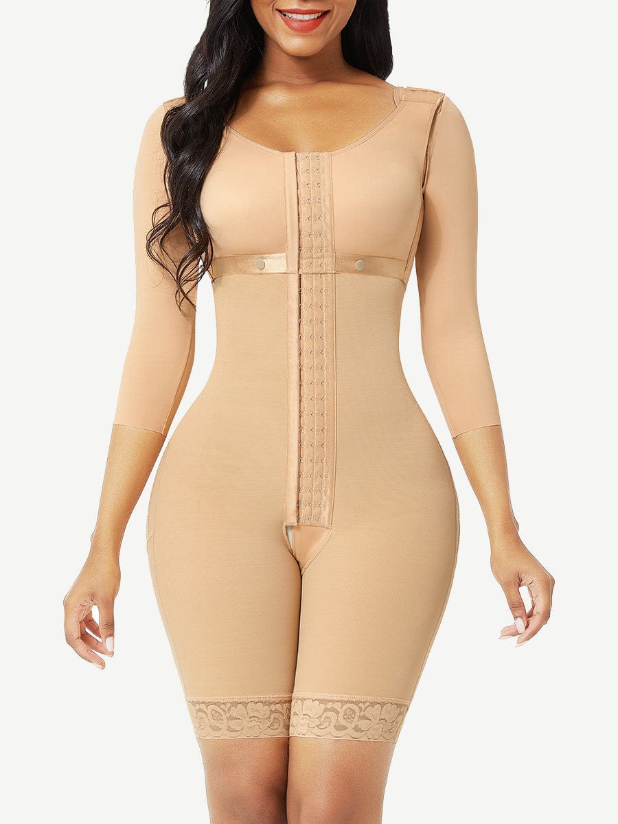Gaine compressive silhouette sablier dentelle post-opératoire