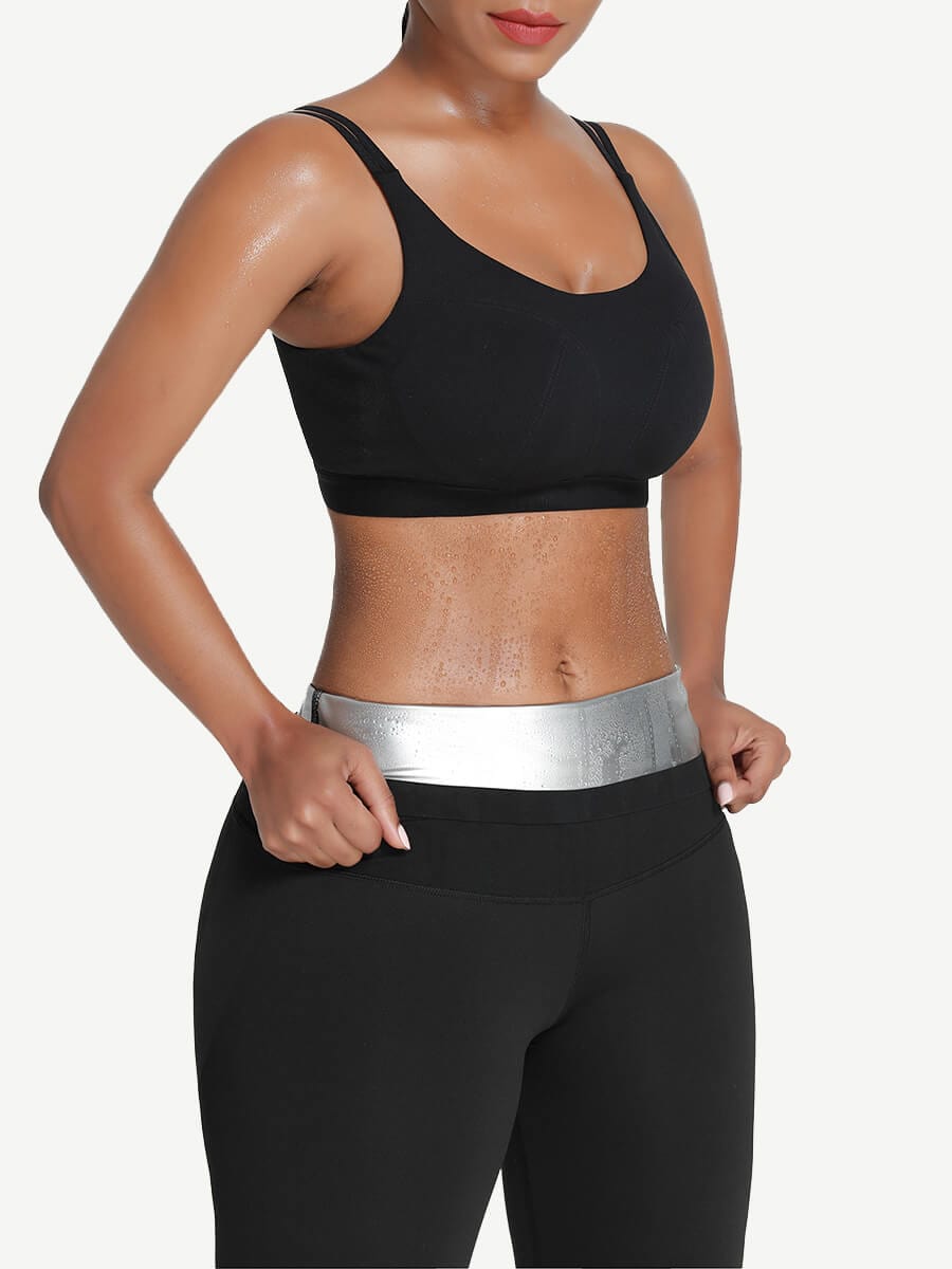 Legging gainant galbe le ventre remonte-fesses effet sauna
