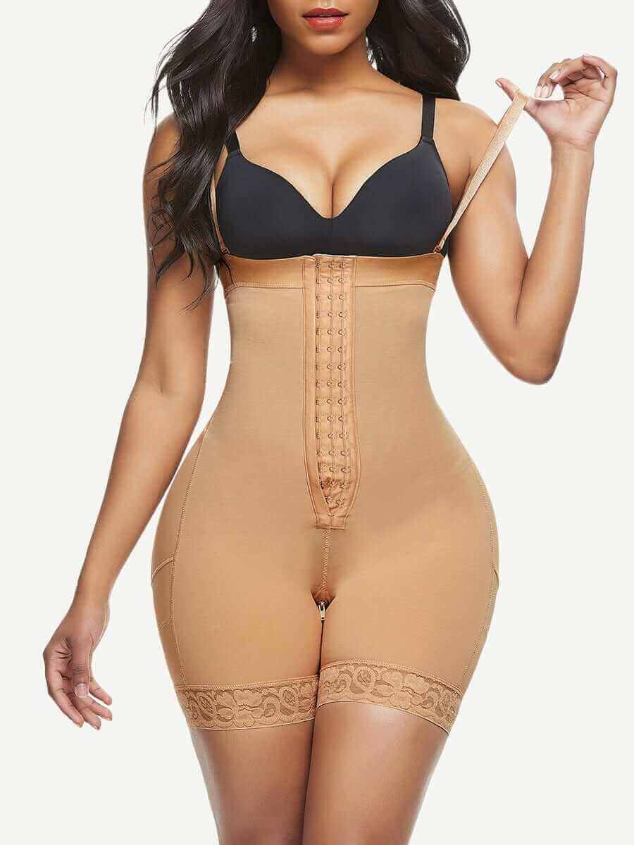 Gaine compressive gaine intégrale grande taille dentelle