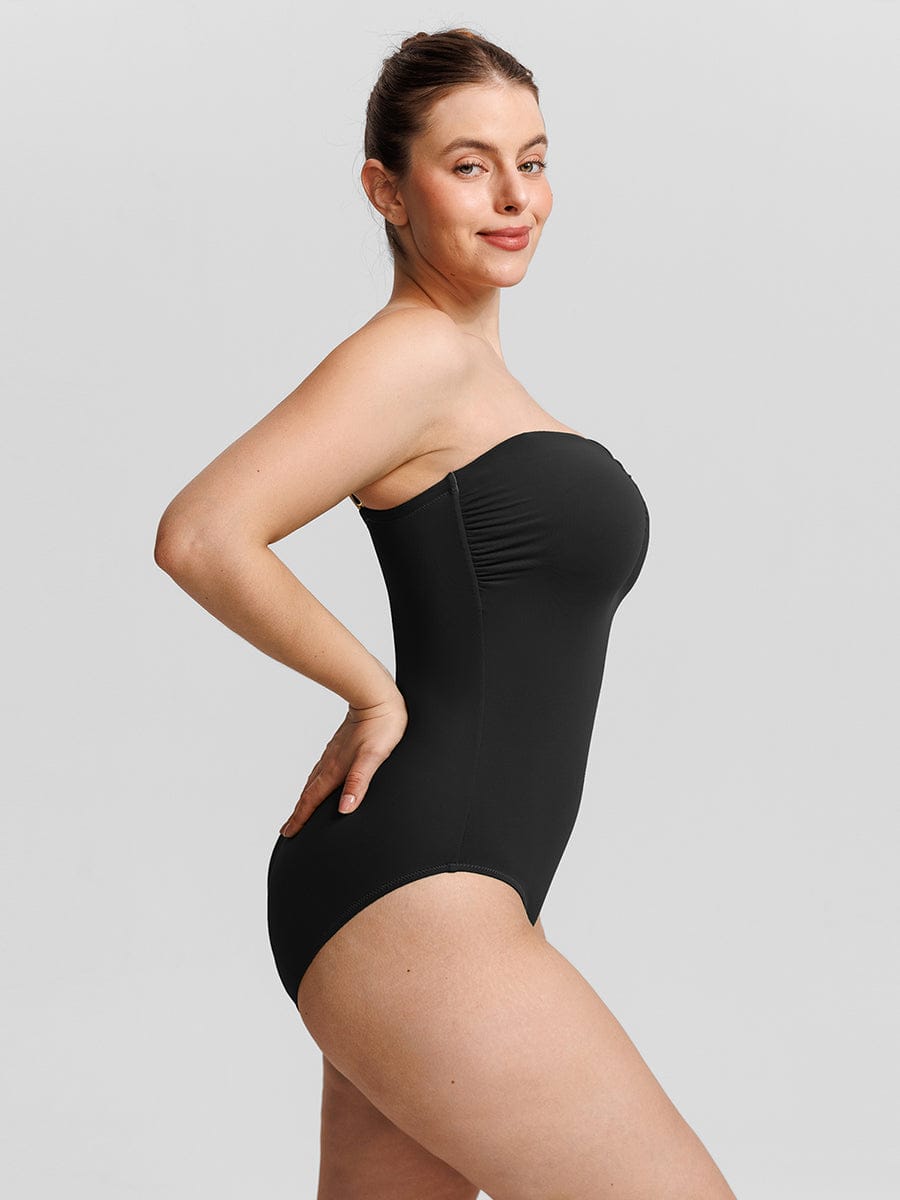 Maillot de bain gainant galbe le ventre coussinets amovibles sans bre…