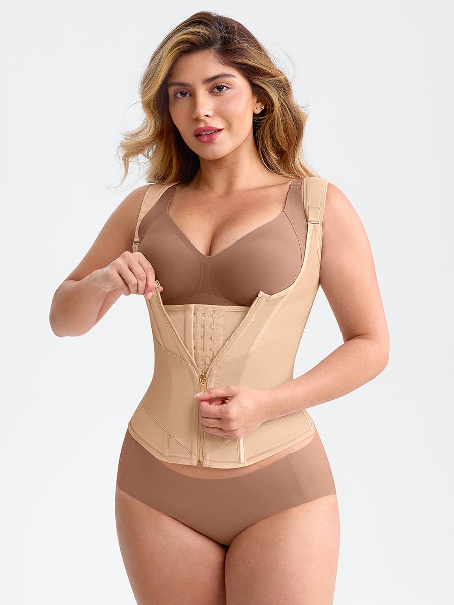 Ceinture gainante baleines acier soutien poitrine bretelles réglables