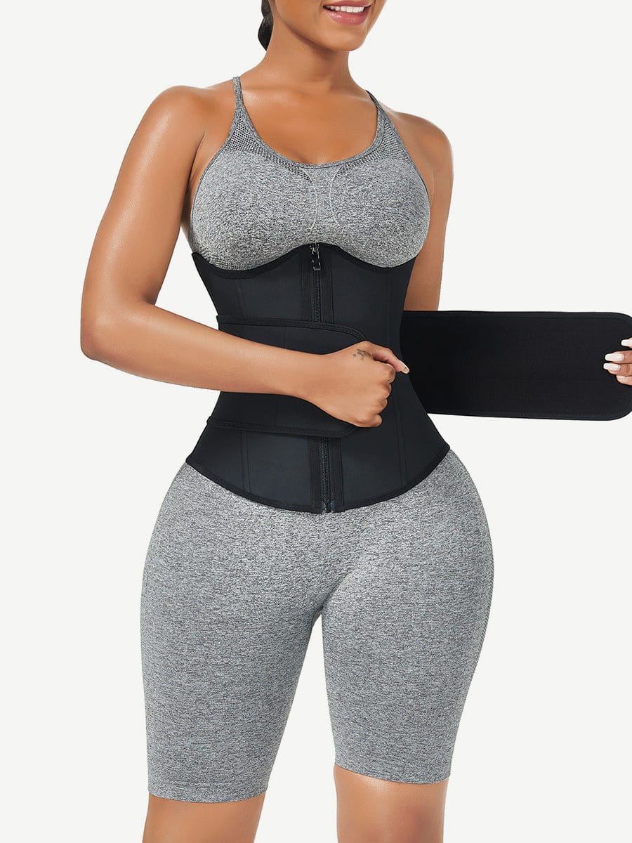 Ceinture gainante soutien poitrine latex
