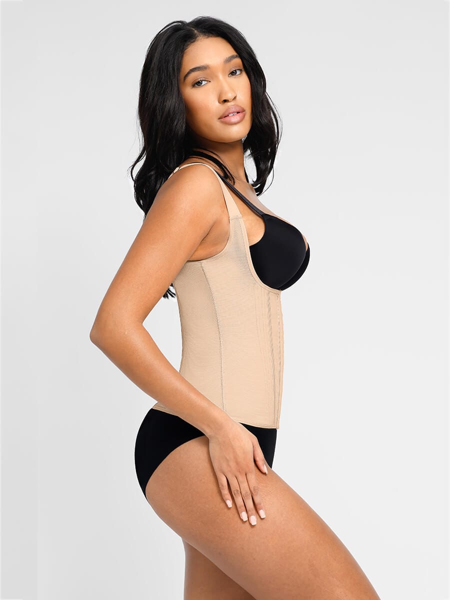 Ceinture gainante soutien poitrine découpe en U