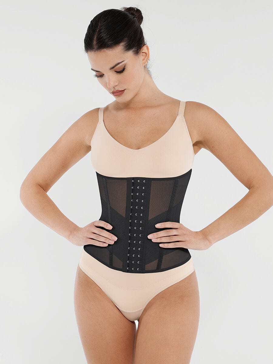 Ceinture gainante baleines acier résille