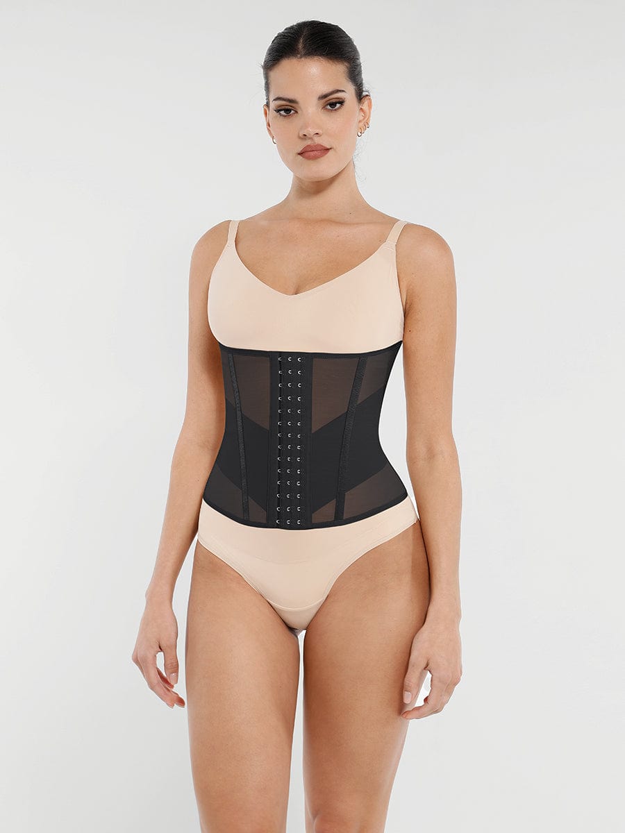 Ceinture gainante baleines acier résille